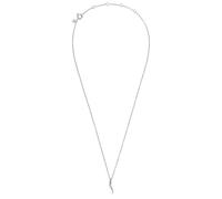 Breil, Collezione Amulet, Collana Donna in Acciaio Lucido, Impreziosito da Ciondolo Corno Portafortuna, Chiusura Regolabile, Lunghezza fino a 45 cm, Idea Regalo Donna