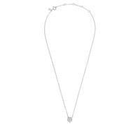 Breil, Collezione Amulet, Collana Donna in Acciaio Lucido IP Gold, Impreziosito da Ciondolo Quadrifoglio con Pavé di Cristalli, Chiusura Regolabile, Lunghezza fino a 45 cm, Idea Regalo Donna