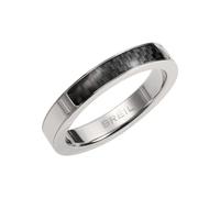 Breil, Collezione Avery, Orologio Uomo in Acciaio, Elegante e Contemporaneo, con Quadrante Nero Opaco, Indici a Bastone, Datario, Pratica Chiusura a Scorrimento, Nero-Silver