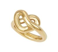 Breil, Collezione B&Me, Anello Donna Knot Love, in Acciaio Lucido, con Design Minimal, Ricercato e Simbolico a Forma di Cuore, Idea Regalo Donna, Misura 10