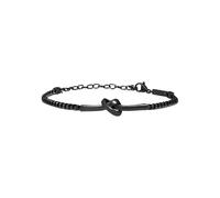 Breil, Collezione B&ME, Bracciale Donna e Uomo, Semirigido in Acciaio Lucido, con Design Minimal, Ricercato e Simbolico a Forma di Nodo, Idea Regalo Donna, Misura Medium, Silver