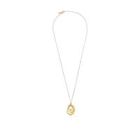 Breil, Collezione B Rock, Collana Donna, Collana in Acciaio Lucido con Elemento Ovale Fluido e Organico, Chiusura a Moschettone, Lunghezza Regolabile fino a 80 cm, Idea Regalo Donna