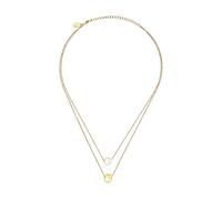 Breil, Collezione B Rocks, Collana da Donna in Acciaio con Perla Naturale di Acqua Dolce e Boule in Acciaio Lucido, Chiusura a Moschettone, Lunghezza Regolabile