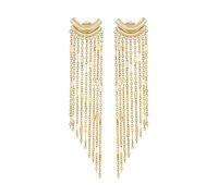 Gioiello BREIL TJ3412 collezione B WIRED, ORECCHINI da DONNA in ACCIAIO COLORATO colore ORO misura 17 con SENZA PIETRE
