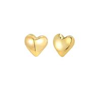 Breil, Collezione Big Heart, Orecchini Donna in Acciaio Lucido a Forma di Cuore, Chiusura a Clip con Copertura in Silicone, Idea Regalo Donna
