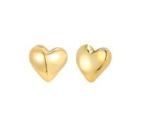 Breil, Collezione Big Heart, Orecchini Donna in Acciaio Lucido a Forma di Cuore, Chiusura a Farfalla, Idea Regalo Donna
