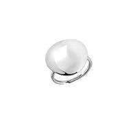 Breil, Collezione Bubble, Anello Donna in Acciaio Lucido con Boule e Linee Morbide e Sinuose, Idea Regalo Donne, Anelli Donna Eleganti
