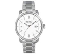 Breil, Collezione Caliber, Orologio Uomo con Bracciale e Cassa in Acciaio Lucido Resistente all'Acqua, Movimento al Quarzo PE902, Cassa 43 mm, Chiusura con Pulsanti