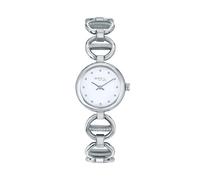 Breil, Collezione Camelia, Orologio Donna Solo Tempo in Acciaio, Bracciale Gioiello con Cristalli, Quadrante Bianco con Indici Sferici, Lunghezza Regolabile fino a 25 mm