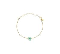 Breil, Collezione Candy, Bracciale Donna in Acciaio con Elemento Centrale a Forma di Cuore, Chiusura Regolabile a Moschettone, Bracciale con Cuore da 21 Cm