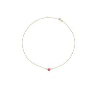 Breil, Collezione Candy, Collana Donna in Acciaio Effetto Specchio con Elemento Centrale a Forma di Cuore, Chiusura Regolabile a Moschettone, Collana con Cuore da 45 cm