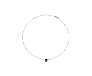 Breil, Collezione Candy, Collana Donna in Acciaio Effetto Specchio con Elemento Centrale a Forma di Cuore, Chiusura Regolabile a Moschettone, Collana con Cuore da 45 cm