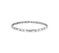 Breil, Collezione Carve, Bracciale Uomo in Acciaio Bilux Specchiato e Satinato, con Pratica Chiusura a Gioielleria, Lunghezza Regolabile 17-22 cm, Idee Regalo Uomo
