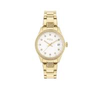 Breil, Collezione Classic Elegance, Orologio Donna Solo Tempo, Quadrante Bianco con Lucenti Cristalli, Pratica Chiusura a Deployante 19 cm, Idee Regalo Donna