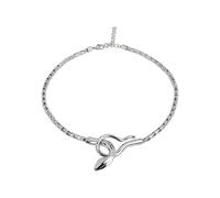 Breil, Collana Donna in Acciaio Lucido, Design a Forma di Serpente | Collezione Cobra, Design Animale Vistoso, Lunghezza Regolabile 42-45 Cm, Idea Regalo Donna