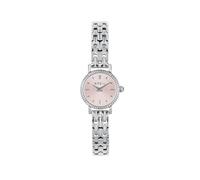 Breil, Collezione Darling, Orologio Donna in Acciaio, Bracciale in Maglia Milanese, Quadrante Rosa con Finitura Sunray, Lunetta Decorata, Lunghezza Regolabile 13.5-19 cm, Cassa 18 mm, Color Silver