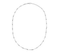 Breil, Collezione Edge of Light, Collana Uomo in Acciaio Lucido con Maglie Rettangolari, Chiusura a Moschettone, Lunghezza Regolabile Fino a 52 cm