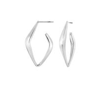 Breil, Collezione Elongé, Orecchini Donna, Orecchini in Acciaio Lucido a Forma Romboidale, Chiusura a Farfalla, Dimensioni 3,3 x 2 cm, Idea Regalo Donna