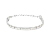 Breil, Collezione Emma, Bracciale Donna Multifilo, in Acciaio Lucido con Zirconi, Due Catene Snake, Catena Tennis con Cubic Zirconia, Chiusura a Gancio, Lunghezza Regolabile fino a 15 cm