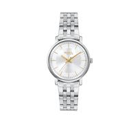 Breil, Collezione Esme, Orologio Donna Solo Tempo in Acciaio Lucido, Quadrante con Effetto Sunray, Indici e Sfere Gold, Movimento Seiko Pc21, Lunghezza Regolabile fino a 28 mm