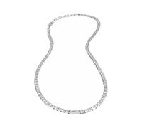 Breil, Collezione Groovy, Collana Uomo con Catena in Acciaio Lucido, Pratica Chiusura a Moschettone, Idee Regalo Uomo e Ragazzo