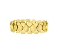 Breil, Collezione Hexagonia, Bracciale Donna in Acciaio Lucido Semi-rigido a Maglie Esagonali, Chiusura a Gioielleria, Lunghezza Regolabile