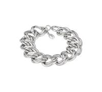 Breil, Collezione Hyper, Bracciale Donna in Acciaio con Finitura Specchiata e Catenina Oversized, Glam e Vintage, Lunghezza Regolabile Fino a 21 cm, Colore Silver