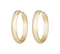 Breil, Collezione Join Up, Orecchini Donna a Cerchio, Leggeri ed Eleganti, in Acciaio IP Gold Lucido, con Pratica Chiusura a Baionetta, Gioielli Donna e Ragazza, Idee Regalo Donna, Misura Unica