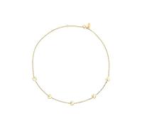 Breil, Collezione Kilos of Love, Collana Donna, Girocollo Donna in Acciaio IP Gold, Sottile Catenina con Piccoli Cuoricini Personalizzati, Lunghezza Regolabile 39-45 cm, Color Gold