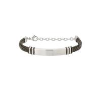 BRACCIALE IN PELLE VERDE E ACCIAIO UOMO BREIL