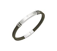 Breil Gioiello TJ3821 collezione LIGHT CUFF, BRACCIALI da UOMO in ACCIAIO, SILICONE colore VERDE misura 22 con SENZA PIETRE