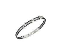 Breil Braccialetto nero / argento, Taglia One Size