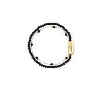 Breil, Collezione Magnetica System, Bracciale Donna, Bracciale con Doppia Catena in Acciaio e Cristalli, Chiusura Magnetica, Lunghezza 17 cm, Idea Regalo Donna