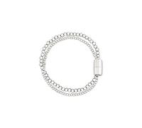 Breil, Collezione Magnetica System, Bracciale Donna in Acciaio Lucido Effetto Specchio, Pratica Chiusura con Magnete, Misura 19,5 Cm, Idea Regalo Donna