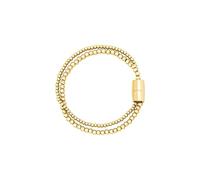 Breil, Collezione Magnetica System, Bracciale Donna Small Petite Bulle Dorè in Acciaio Lucido Effetto Specchio, Pratica Chiusura con Magnete, Misura 19,5 Cm, Idea Regalo Donna