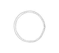 Breil, Collezione Magnetica System, Collana Donna, Collana Doppia con Catena Fancy e Ball Chain in Acciaio, Chiusura Magnetica Slim, Lunghezza 43 cm, Idea Regalo Donna