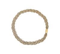 Breil, Collezione Magnetica System, Collana Donna Medium Twist, in Acciaio Lucido IP Gold, con Micro Catene Intrecciate e Pratica Chiusura con Magnete, Lunghezza 41 cm, Gold
