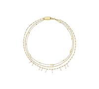 Breil, Collezione Magnetica System, Collana Donna Multigiro in Acciaio con Perle Pendenti Naturali ed Elementi a Forma di Cuore, Regolabile con Chiusura a Magnete, Idea Regalo Donne