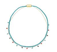 Breil, Collezione Magnetica System, Elemento Donna Medium Sky, Catena con Sfere in Acciaio e Cristalli, Compatibile con Tutti gli Elementi Magnetica System, Chiusura Magnetica