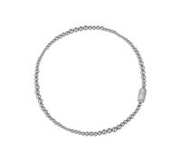 Breil, Collezione Magnetica System, Girocollo Medium Moon, Collana da Donna in Acciaio Lucido, Pratica Chiusura con Magnete, Lunghezza 45 cm, Silver, Gioielli Donna e Ragazza
