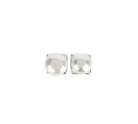 Breil, Collezione Moonlight, Orecchini Donna a Lobo, in Acciaio Inossidabile con Perla Naturale, Chiusura a Farfalla, Dimensioni 8x8 mm, Idea Regalo Donna