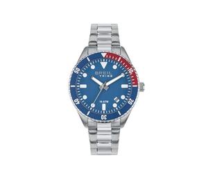 Breil, Collezione Overhand, Orologio Uomo con Bracciale in Acciaio, Resistente All'Acqua, Movimento al Quarzo, Cassa 39 mm, Chiusura con Pulsanti