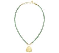 Breil, Collezione Private Code, Collana Donna con pietre, con 2 Piastrine Personalizzabili in Acciaio Specchiato e Chiusura a Moschettone, Lunghezza Regolabile 40-46cm