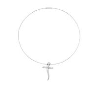 Breil Gioiello TJ3923 collezione RELOADED, COLLANE da DONNA in ACCIAIO colore ARGENTO misura 13,5CM con SENZA PIETRE