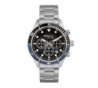 Breil, Collezione Sail, Orologio Uomo, Cronografo in Acciaio Lucido, Movimento PE902 SUNON, Indici e Sfere con White Luminous, Chiusura con Pulsanti e Fermaglio di Sicurezza, Cassa 42 mm, Nero-Blu