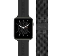Breil, Collezione SBT-X, Smartwatch Donna e Uomo con Due Cinturini Intercambiabili in Silicone e in Acciaio con Maglia Mesh, Cassa Rettangolare 41mm, Connettività Bluetooth, Chiusura con Fibbia