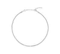 Breil, Collezione Sinuous, Collana Donna Minimal e Chic, in Acciaio Lucido, con Pratica Chiusura a Moschettone, Idee Regalo Donna e Ragazza, Lunghezza Regolabile 35-40 cm, Silver