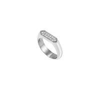Breil, Collezione Stylize, Anello Donna in Acciaio Stile Minimal, con Elemento Decorativo, Idea Regalo Donna
