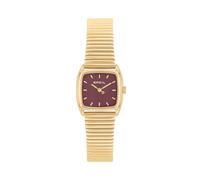 Breil, Collezione Stylize, Orologio Donna, Solo Tempo 2H, in Acciaio Lucido IP Gold, Quadrante Tibetan Red Effetto Spazzolato, WR 3 ATM, Cassa 24x21,4 mm, Idea Regalo Donna