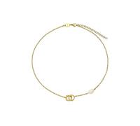 Breil, Collezione Tetra, Collana Donna in Acciaio Specchiato, con Forme Iconiche Geometriche e Perla Naturale, Pratica Chiusura, Lunghezza Regolabile 39-45 cm, Colore Silver, Idee Regalo Donna